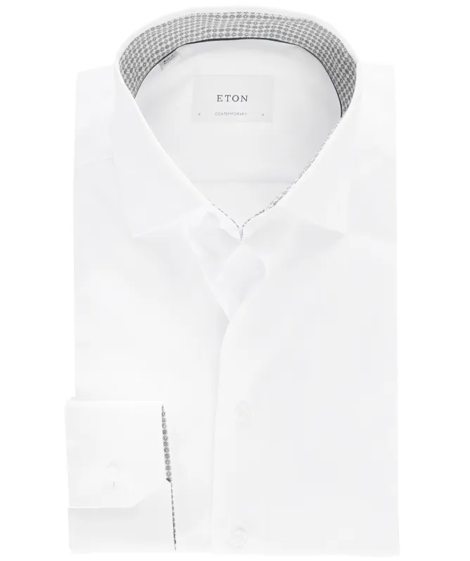Eton Geo Twill Contemporary Fit Shirt