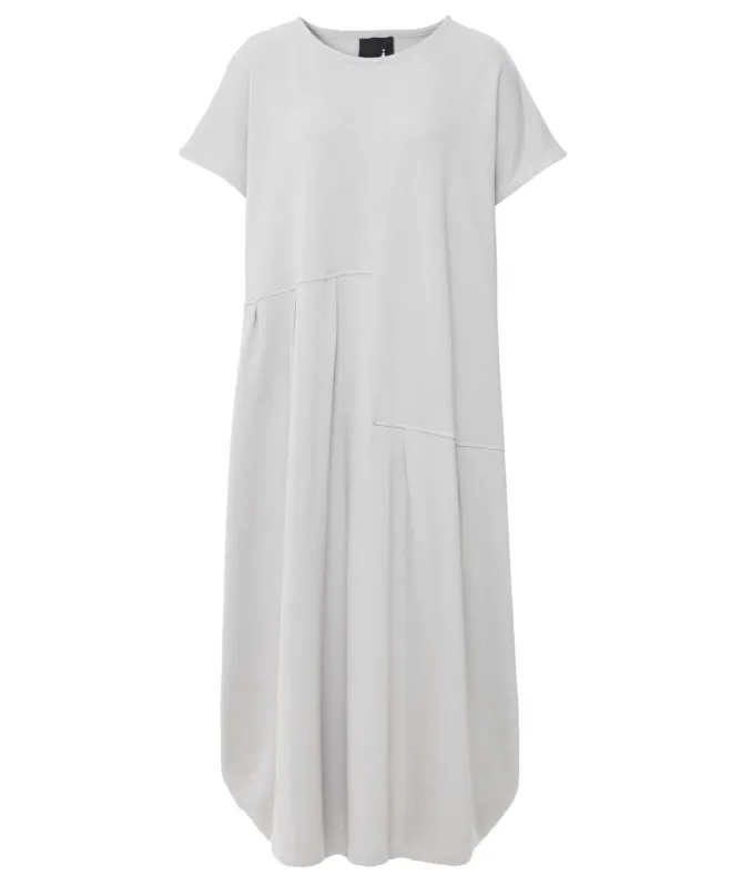 Sort Aarhus Drape Jersey Midi Dress