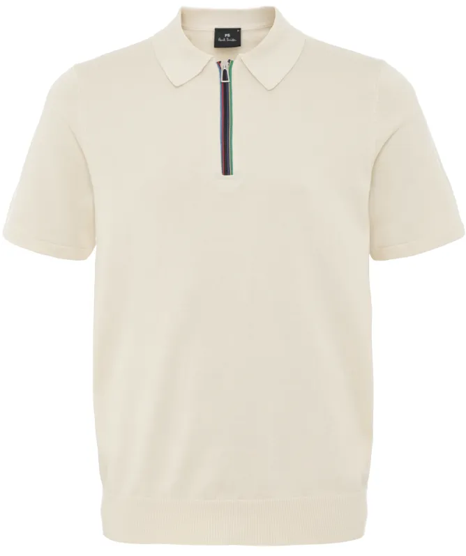 Paul Smith Knitted Zip Polo Shirt