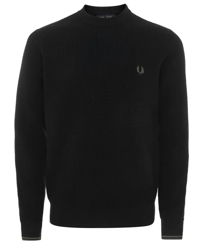 Fred Perry Waffle Stitch Jumper