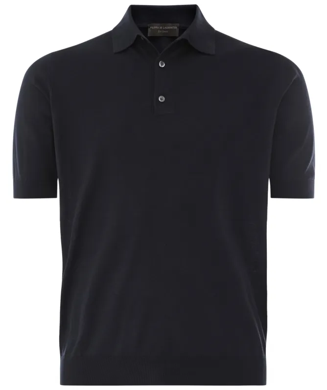 Filippo De Laurentiis Silk Cashmere Polo Shirt