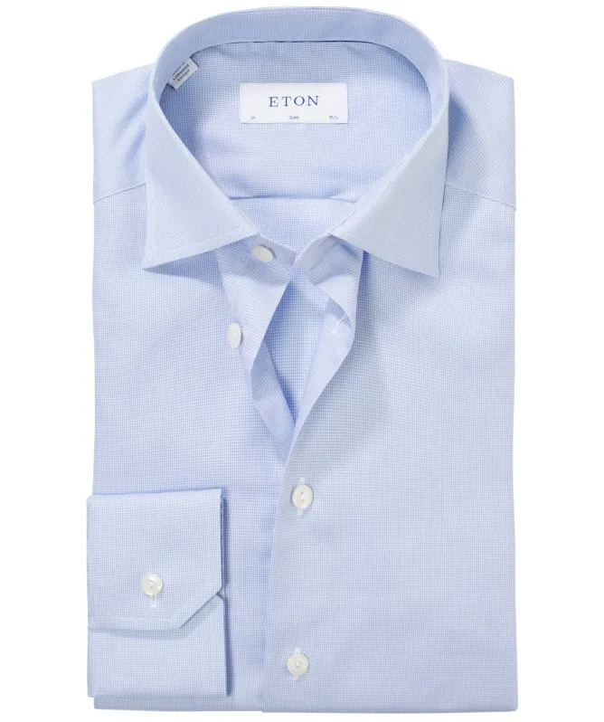 Eton Slim Fit Micro Houndstooth Shirt
