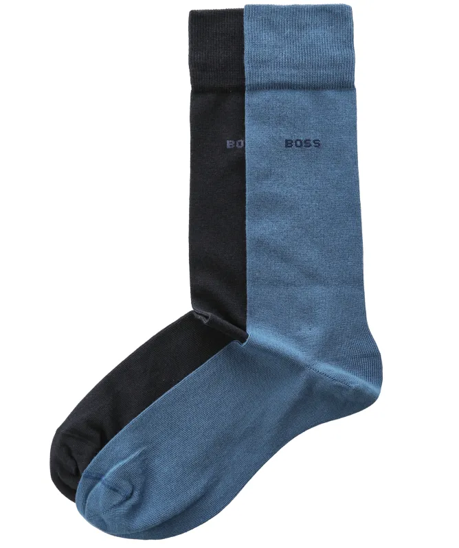 BOSS Soft Compact Cotton Business Socks 2 Pack