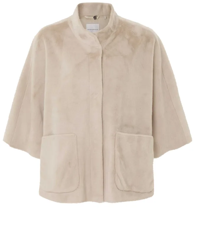 Rino and Pelle Dewi Faux Fur Cape