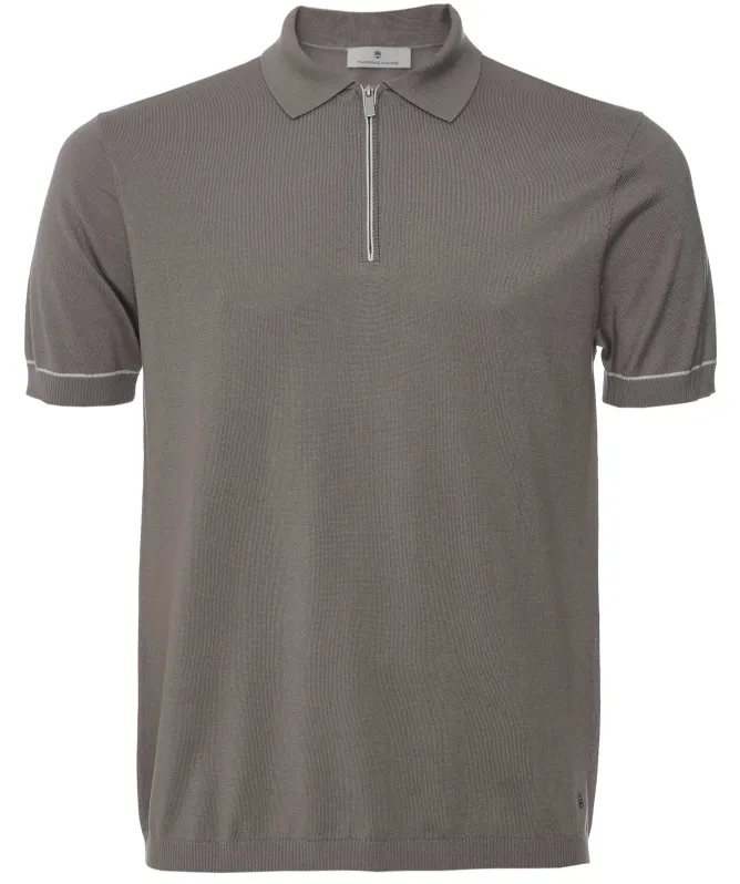 Thomas Maine Half Zip Polo Shirt