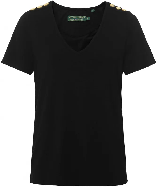 Holland Cooper Relax Fit V-Neck T-Shirt