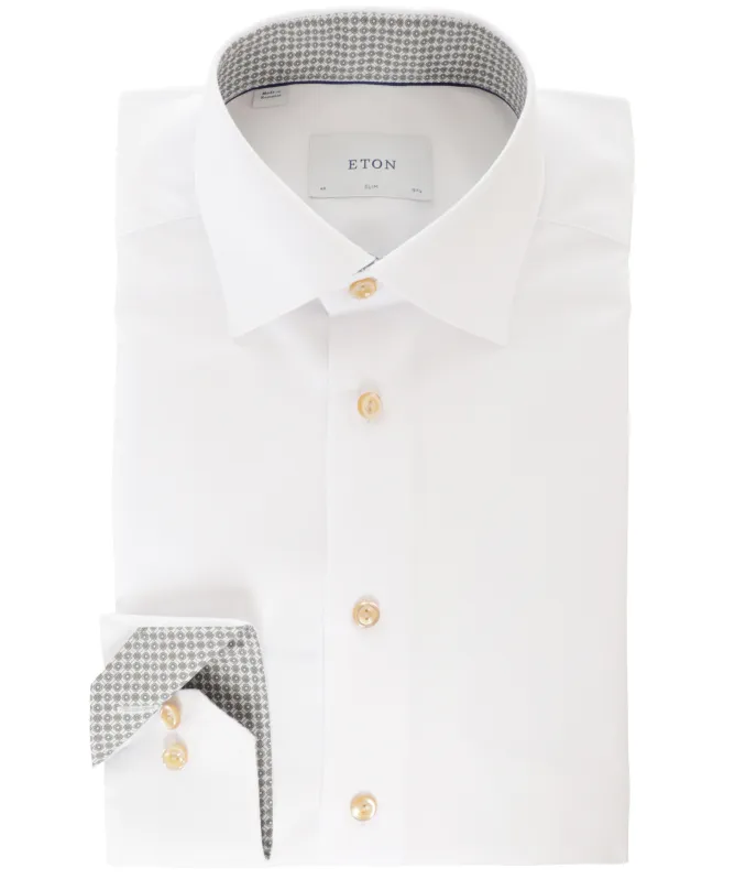 Eton Geometric Signature Twill Slim Fit Shirt