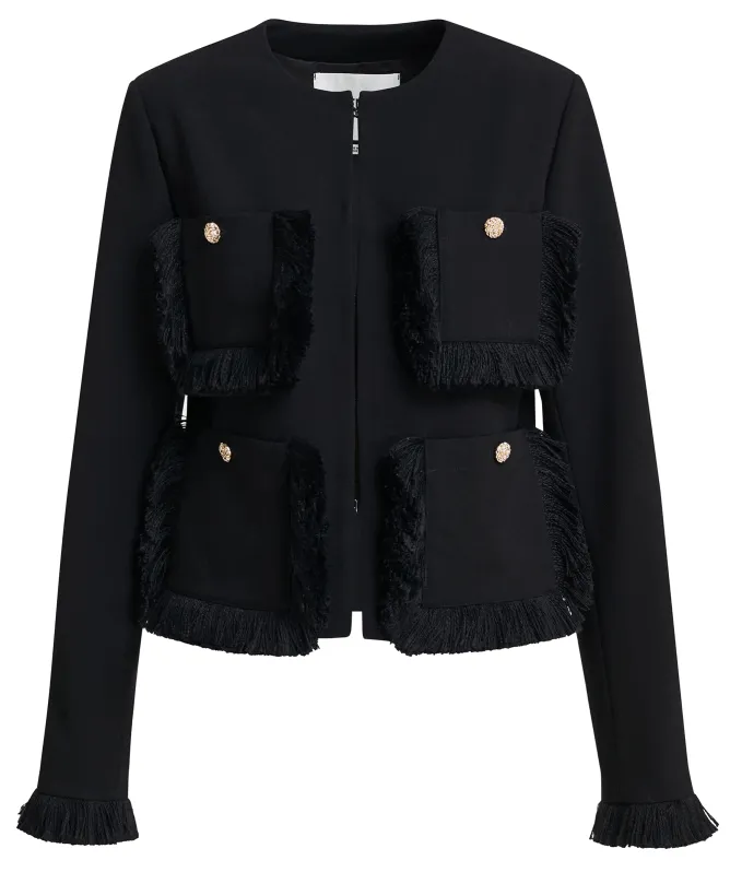 Essentiel Antwerp Kinetic Fringe Detail Jacket