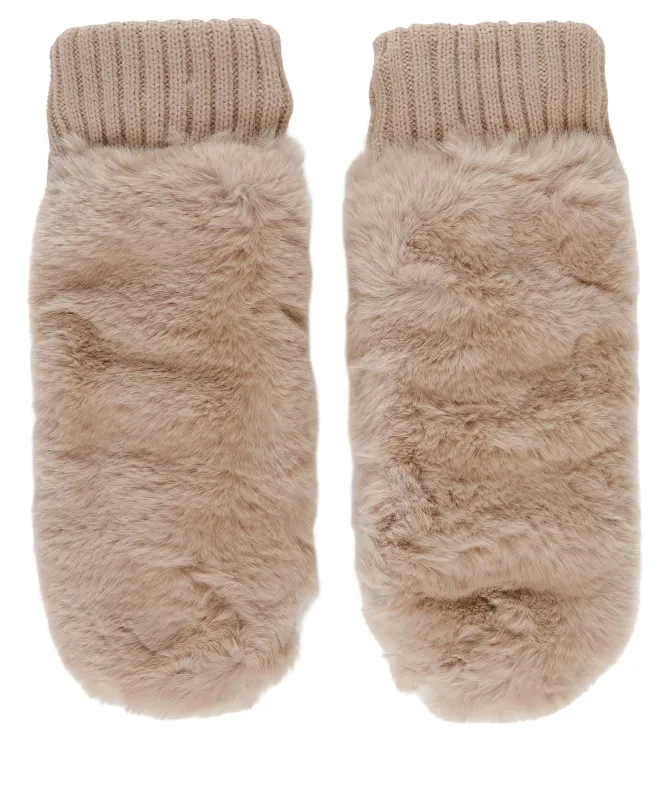 Rino and Pelle Oxo Faux Fur Mittens