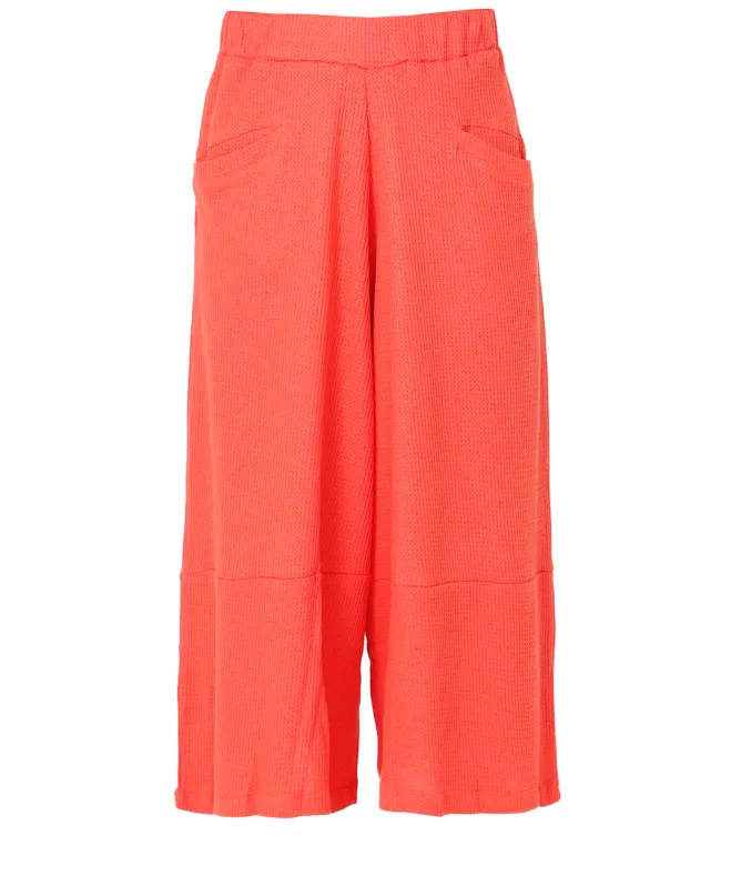 Sort Aarhus Cotton Linen Cropped Trousers