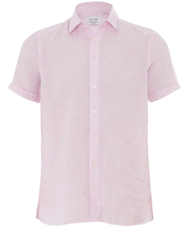Sand State Soft Short-Sleeve Linen Shirt