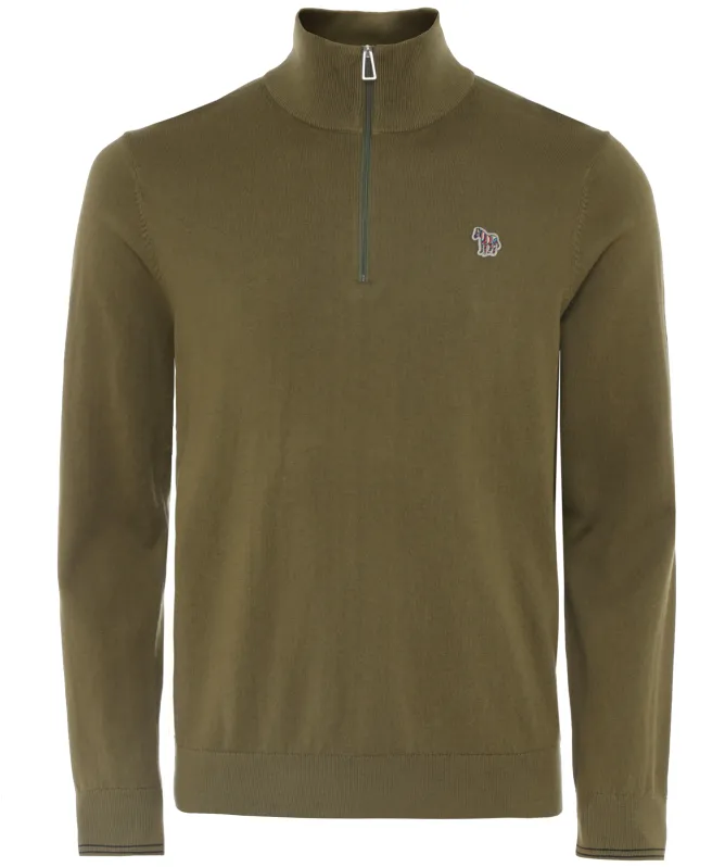 Paul Smith Zebra Logo Quarter Zip Jumper