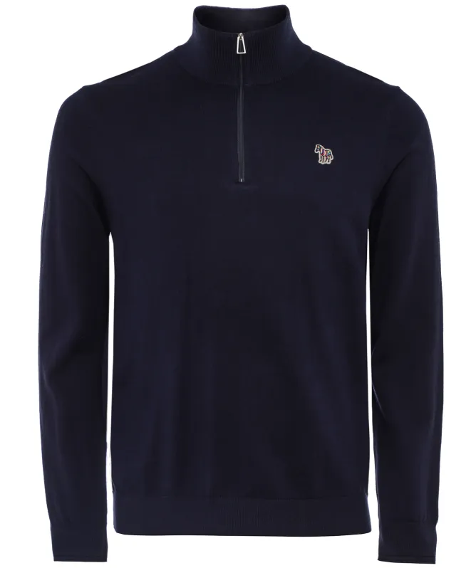 Paul Smith Zebra Logo Quarter Zip Jumper