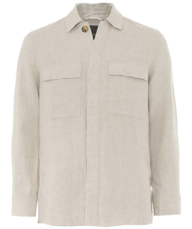 Sand Aiden Pocket Overshirt