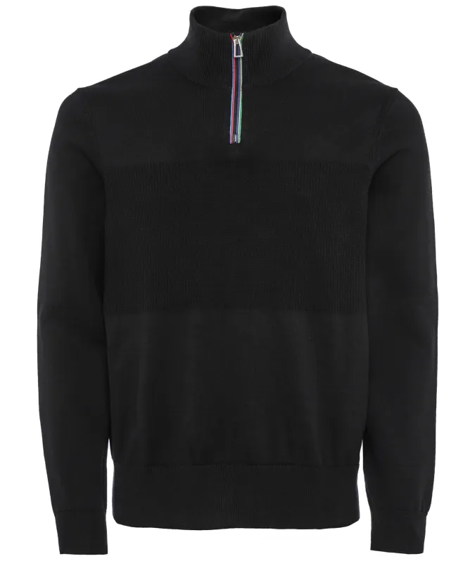 Paul Smith Sports Stripe Quarter Zip Sweater