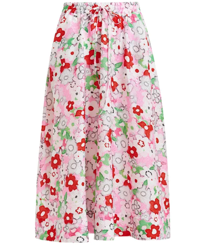 Essentiel Antwerp Julianne Floral-Jacquard Midi Skirt