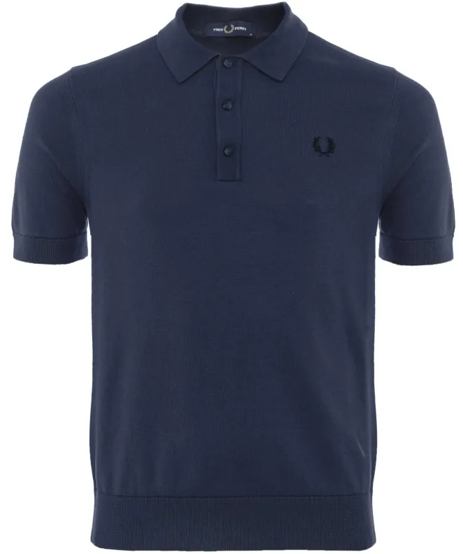 Fred Perry Knitted Polo Shirt