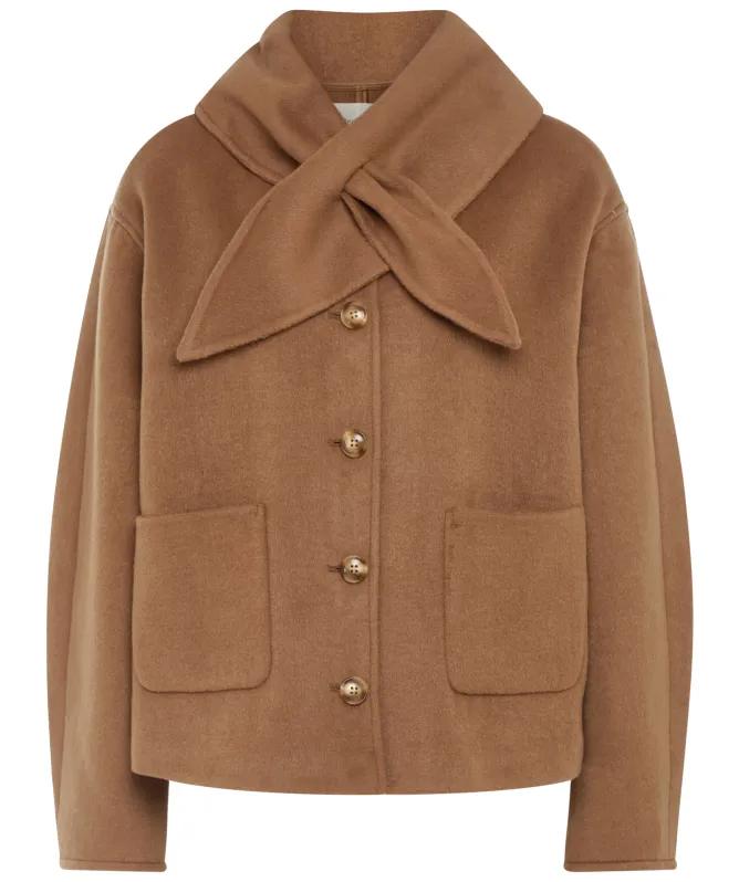 Nobody's Child Wool-Blend Neck Tie Jacket