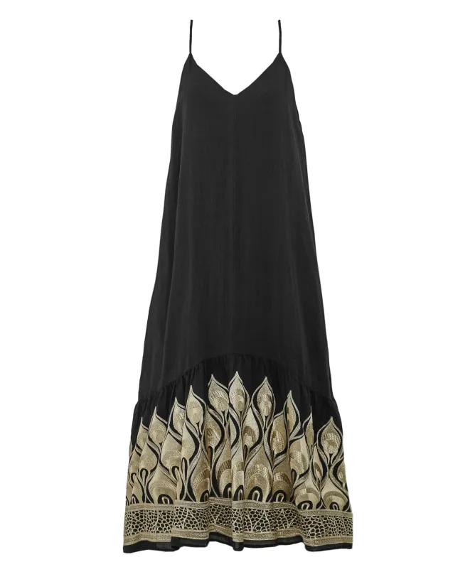 Greek Archaic Kori Phoenix Strapless Maxi Dress