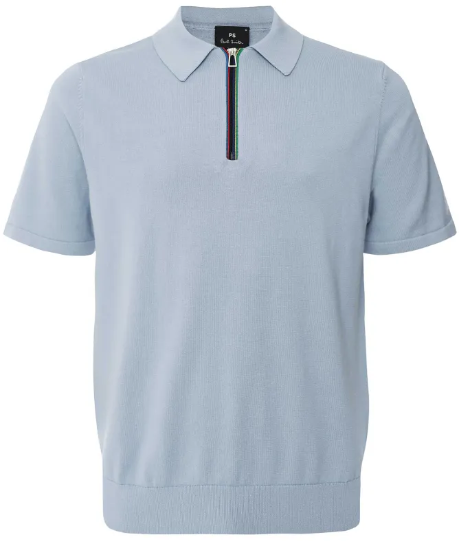 Paul Smith Knitted Zip Polo Shirt