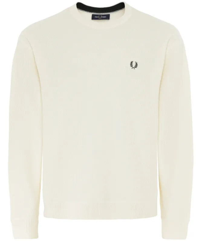 Fred Perry Textured Crew Jumper