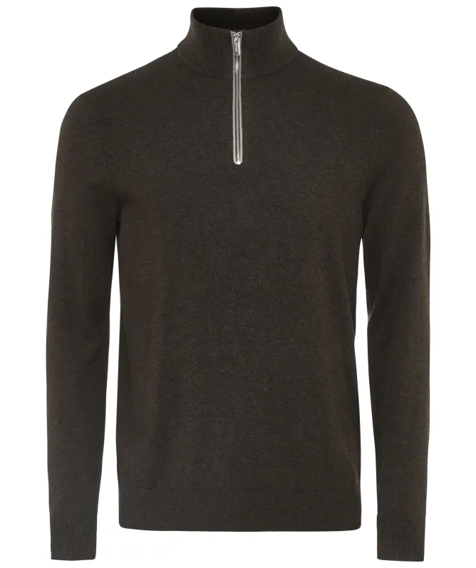 Profuomo Quarter Zip Knit Jumper