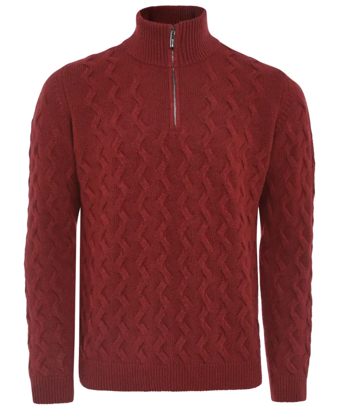 Sand Cable Half-Zip Jumper