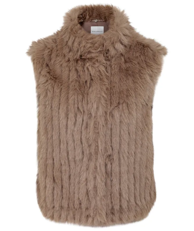 Rino and Pelle Dava Faux Fur Waistcoat