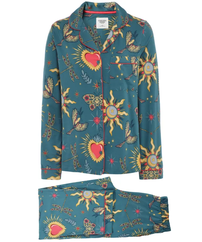 Chelsea Peers Heart Star Long Pyjamas
