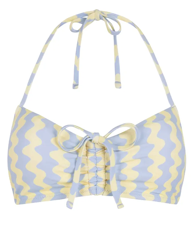 Chelsea Peers Wavy Stripe Bikini Top