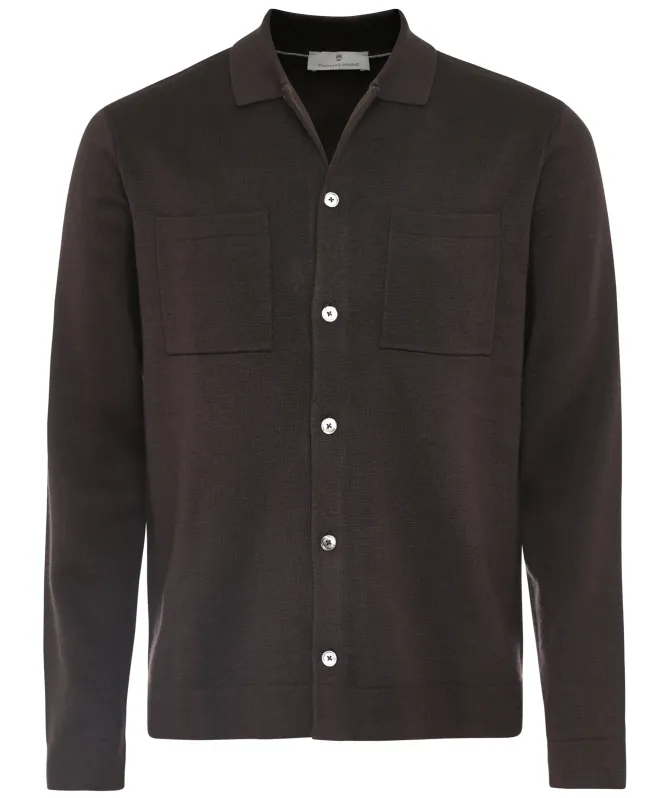 Thomas Maine Merino Knit Overshirt