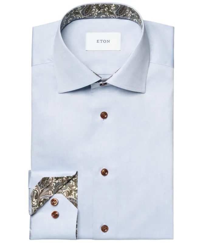 Eton Paisley Signature Twill Contemporary Fit Shirt