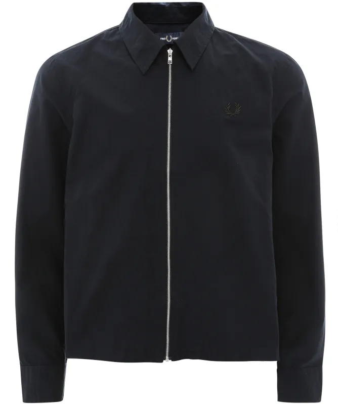 Fred Perry Zip Through Poplin Overshirt