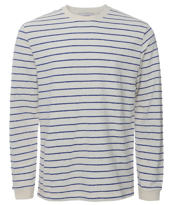 unfeigned Long Sleeve Terry Striped T-Shirt