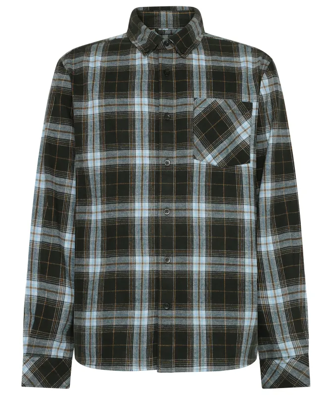 Knowledge Cotton Dune Regular Check Flannel Shirt