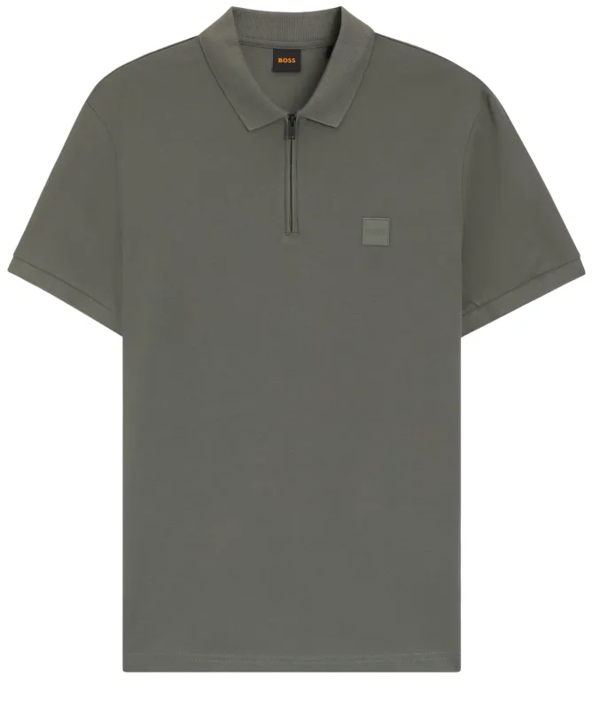 BOSS Slim Fit Passerzip Polo Shirt