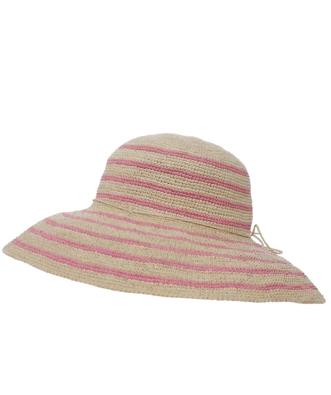Rabarany Raffia Stripe Hat