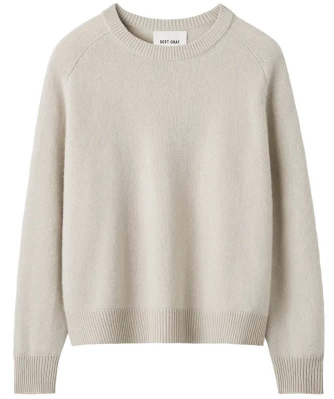 Soft Goat Boyfriend Crewneck Cashmere Jumper