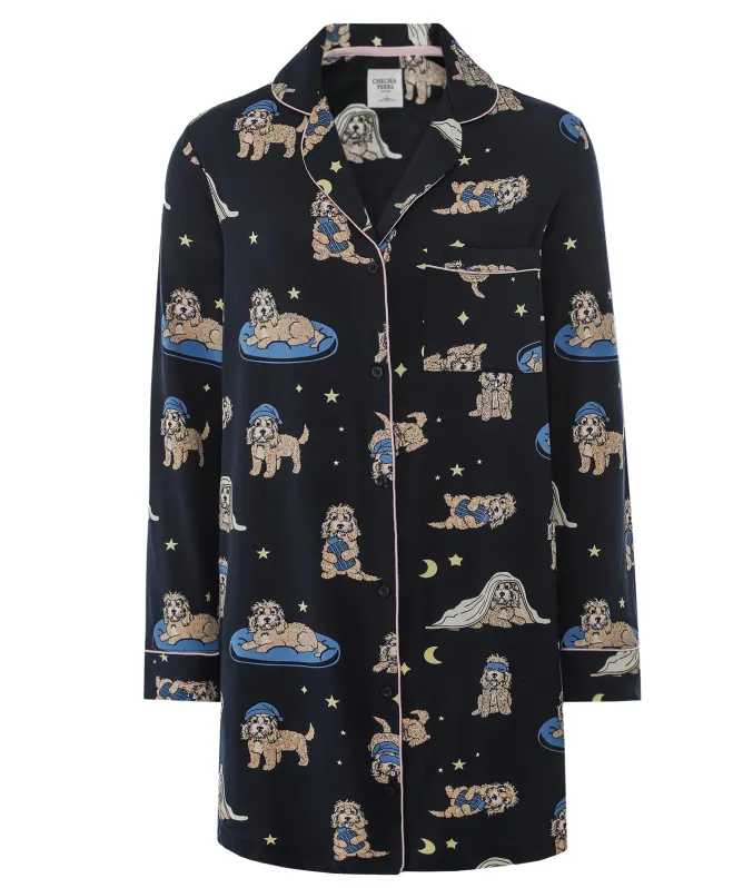 Chelsea Peers Cockapoo Snooze Print Nightshirt