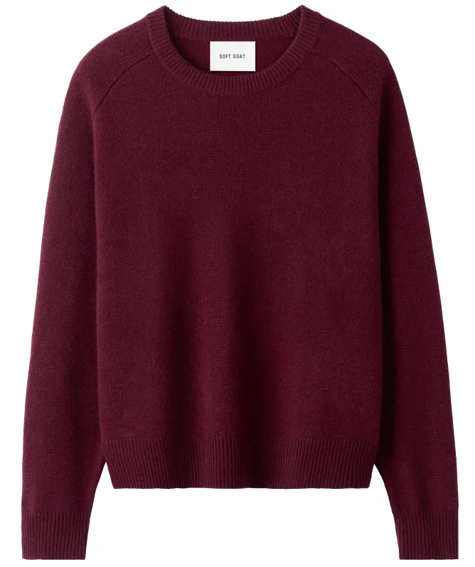 Soft Goat Boyfriend Crewneck Cashmere Jumper