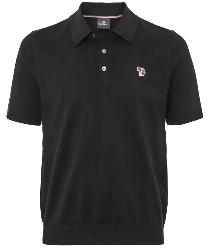 Paul Smith Knitted Zebra Polo Shirt
