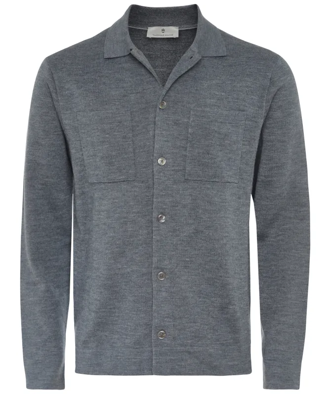 Thomas Maine Merino Knit Overshirt