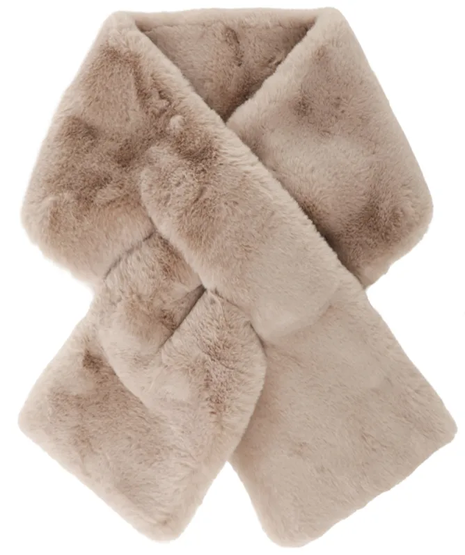 Rino and Pelle Stip Faux Fur Scarf