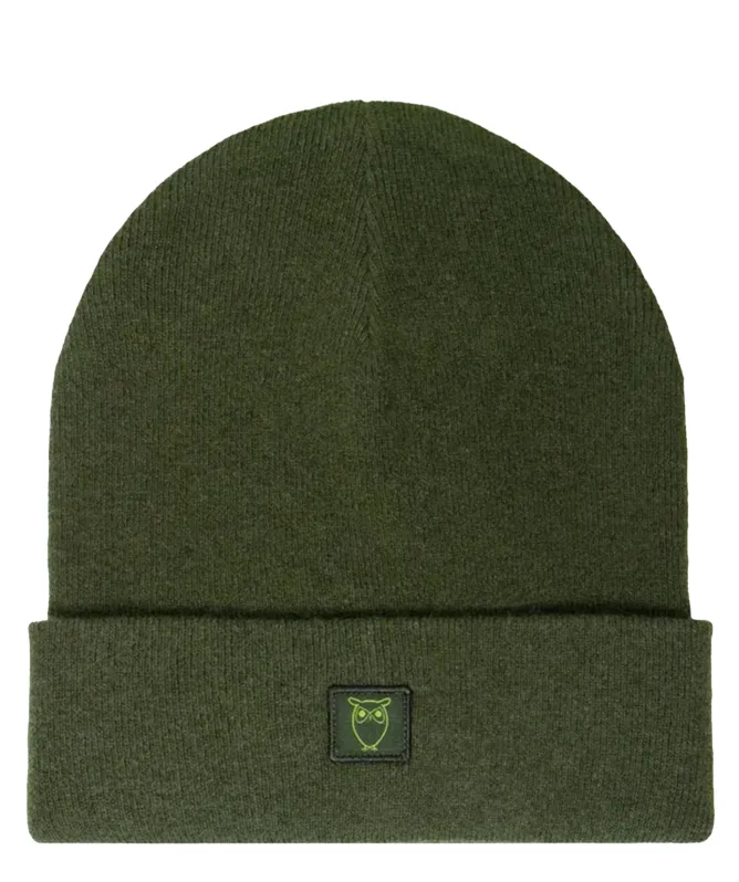 Knowledge Cotton Double Layer Wool Beanie