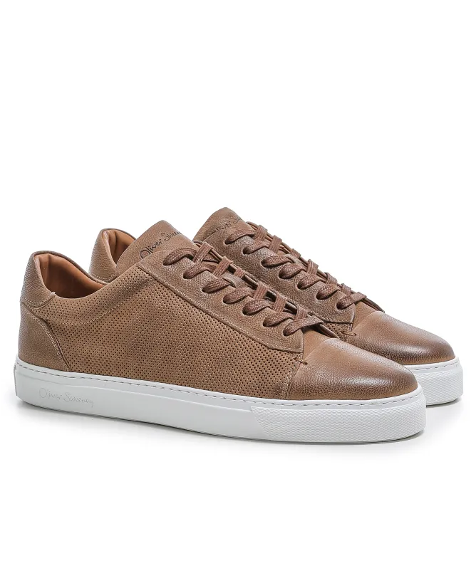 Oliver Sweeney Almada Perforated Calf Suede Trainers