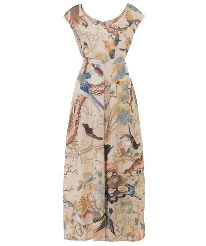 One Hundred Stars Hummingbird Nude Jumpsuit