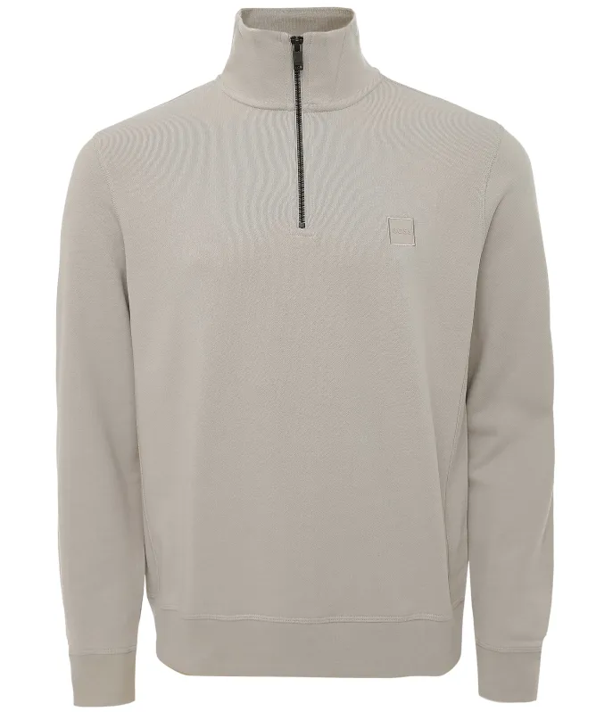BOSS Cotton Half-Zip Zetrust Sweatshirt