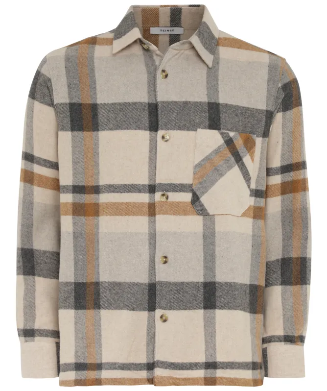 Seinse Check Pattern Overshirt