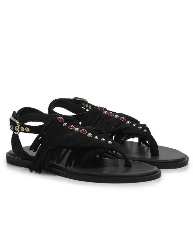 INUOVO Fringe Sandals