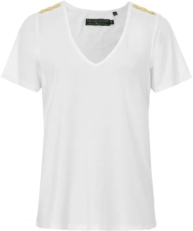 Holland Cooper Relax Fit V-Neck T-Shirt